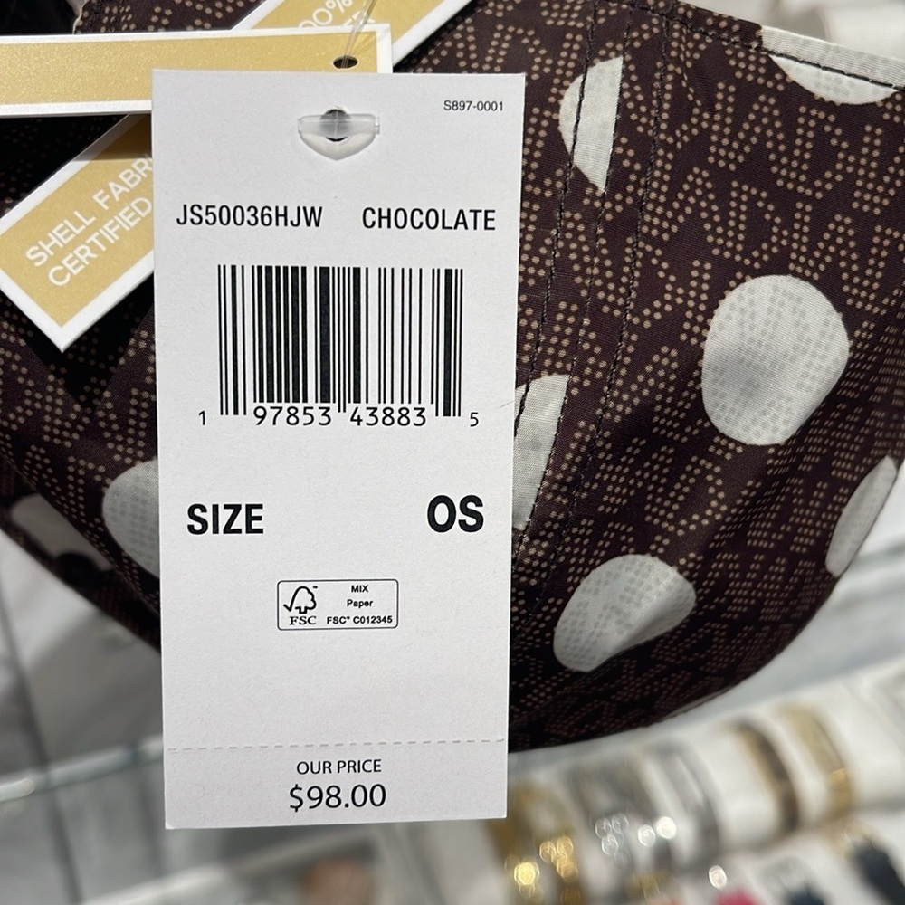 Michael Kors Women's Baseball Cap Hat Adjustable OS Chocolate BROWN DOTS
NWT - Picture 6 of 16